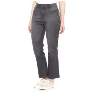 Democracy Women’s Cropped Barely Bootcut Jeans High Rise Size 2 Faded Black